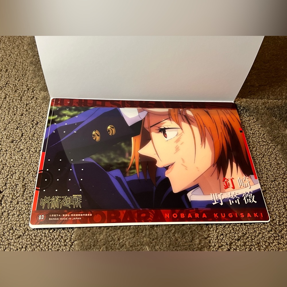 Jujutsu Kaisen Clear Visual Plastic Poster Nobara Kugisaki Anime Japan Exclusive